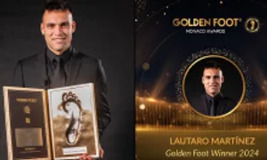 Lautaro giành 'Bàn Chân Vàng' trước Messi Lautaro giành 'Bàn Chân Vàng' trước Messi