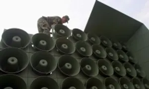 Hàn Quốc dừng phát loa tuyên truyền ở biên giới với Triều Tiên Hàn Quốc dừng phát loa tuyên truyền ở biên giới với Triều Tiên