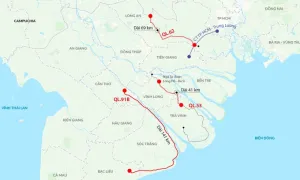 Ba quốc lộ ở Đồng bằng sông Cửu Long được nâng cấp Ba quốc lộ ở Đồng bằng sông Cửu Long được nâng cấp