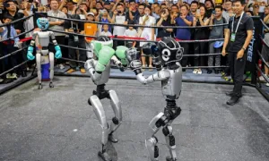 Robot hình người phản ánh tham vọng AI của Trung Quốc Robot hình người phản ánh tham vọng AI của Trung Quốc