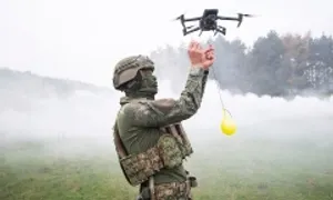 Anh dùng drone thả bóng nước để huấn luyện lính Ukraine Anh dùng drone thả bóng nước để huấn luyện lính Ukraine