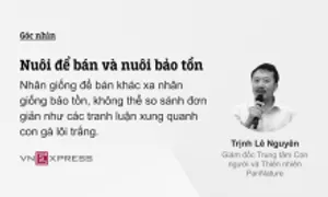 Nuôi để bán và nuôi bảo tồn Nuôi để bán và nuôi bảo tồn
